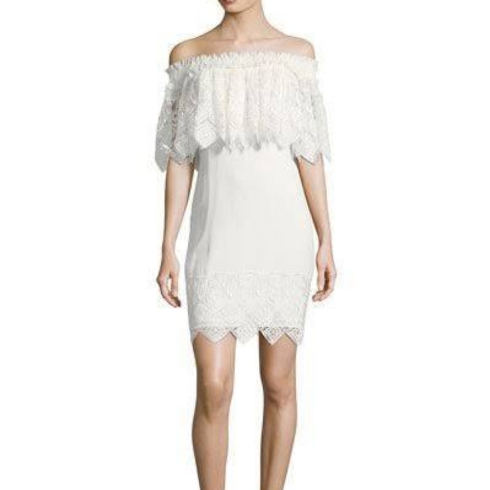 Badgley Mischka white dress